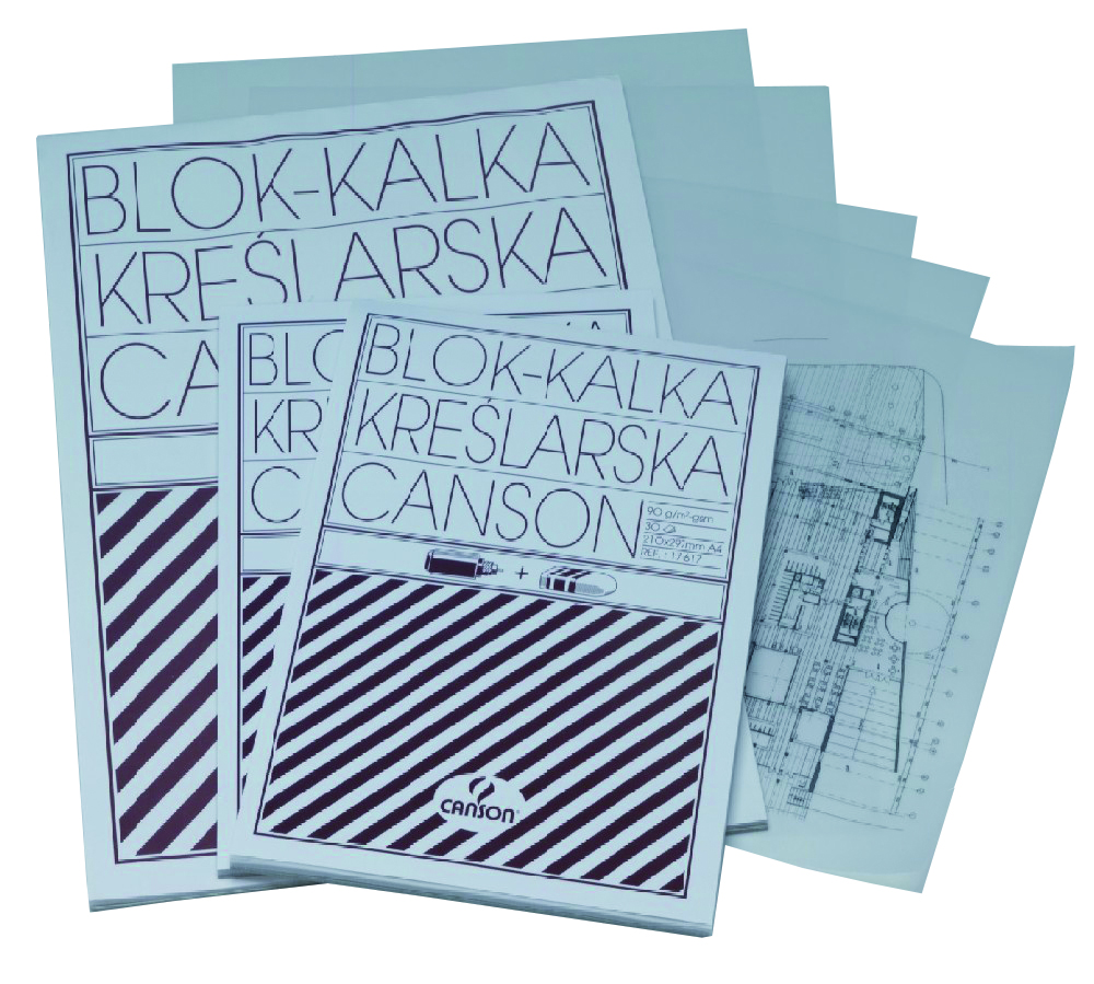 Kalka kreślarska Canson A3/20k. 90/95g